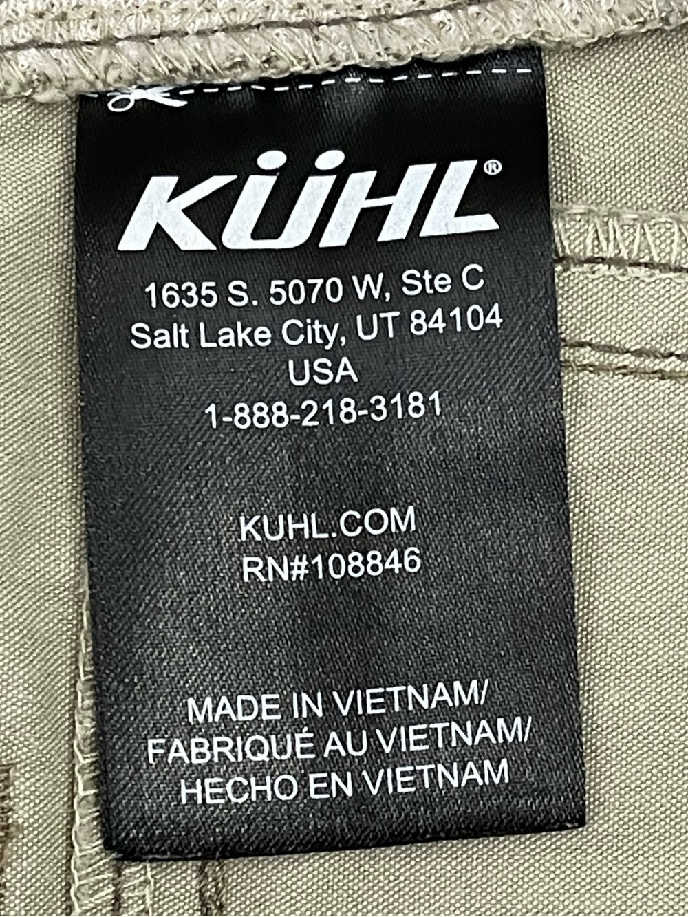KUHL Ramblr Men’s Khaki Hiking Shorts -
Size 34 - Picture 12 of 15